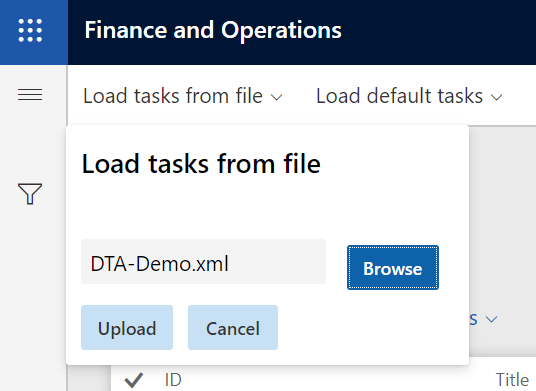 Dynamics 365 FO Data Management framework Data Tool Automation Load File