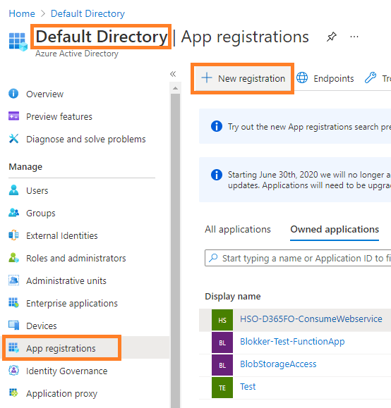 D365FO business event integration with  Azure Function App, Logic Apps, APIM, and WebAPIs : Register Azure AD Application
